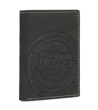 Cartera Billetero Hombre Vintage Skpat Negro