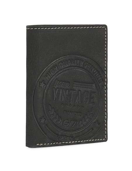 Cartera Billetero Hombre Vintage Skpat Negro