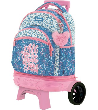 Mochila Carro Fijo Compact Desmontable Ruedas Grandes Tandem Love |...
