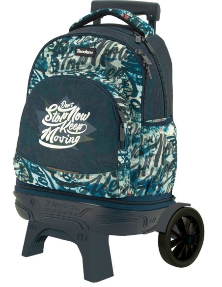 Mochila Carro Fijo Compact Desmontable Ruedas Grandes Tandem Stop |... Mochila Carro Fijo Compact Desmontable Ruedas Grandes Tandem Stop |...