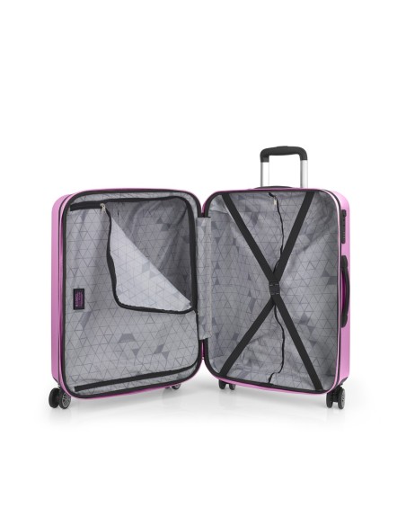 Maleta Trolley Mediana Gabol Future Plus Rosa Maletas Med...