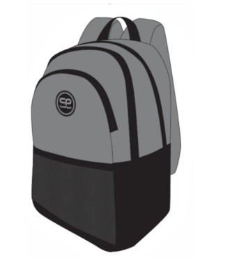Mochila Escolar Zoom Grey Black Coolpack | Comprar Mochila Escolar ...