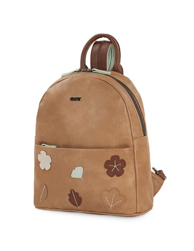 Mochila Mujer Casual Skpat Leaves Beige | Comprar Mochila Mujer Cas...