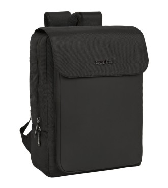 MOCHILA CON SOLAPA PORTATIL 13,3''+USB SAFTA BUSINESS "BLACK" | Com...