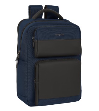 MOCHILA 2 BOLSILLOS PORTATIL 15,6''+USB SAFTA BUSINESS "DARK BLUE" ...