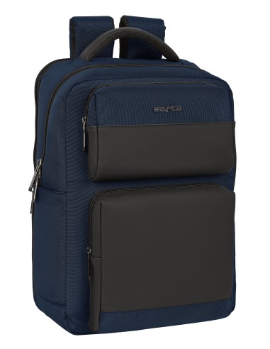 MOCHILA 2 BOLSILLOS PORTATIL 15,6''+USB SAFTA BUSINESS "DARK BLUE" ...