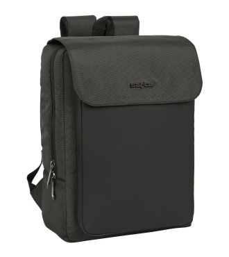 MOCHILA CON SOLAPA PORTATIL 13,3''+USB SAFTA BUSINESS "GREY" | Comp...