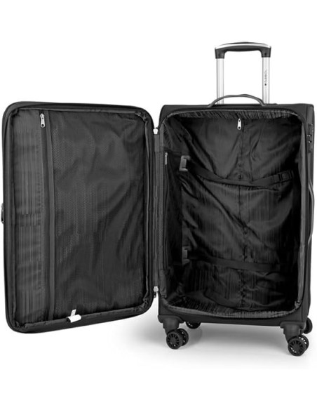 Maleta Trolley Mediana Gabol Zambia Negro Maletas Mediana...