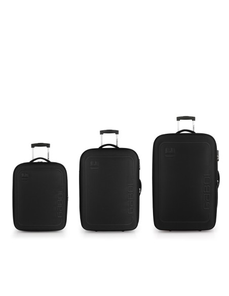 Set 3 Maletas C22-M-L Gabol Orbit Negro Juego de Maletas ...