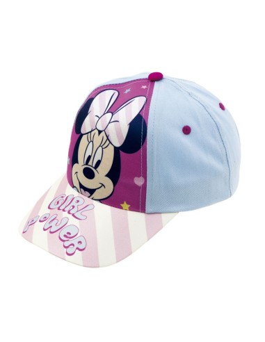 GORRA INFANTIL BLANCA AJUSTABLE 48/51 CM MINNIE MOUSE "LUCKY"