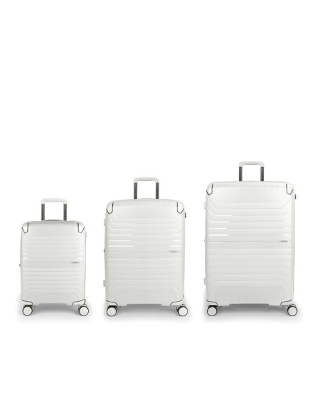 Set 3 Maletas C22-M-L Gabol Crosby Blanco Juego de Maleta...