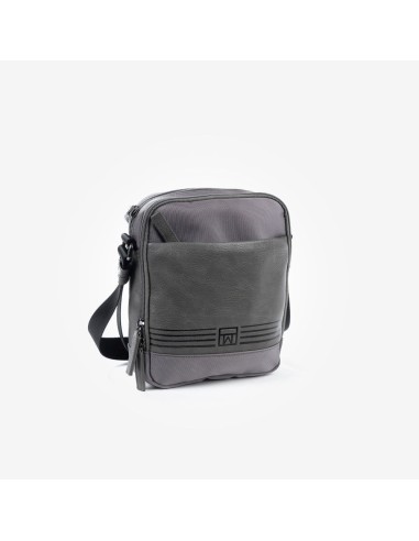 Bolso Doble Cruzado Hombre Matties 40043 Gris