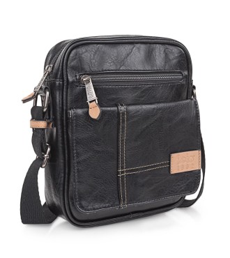 Bolso Bandolera Hombre Warren Lois Negro | Comprar Bolso Bandolera ...
