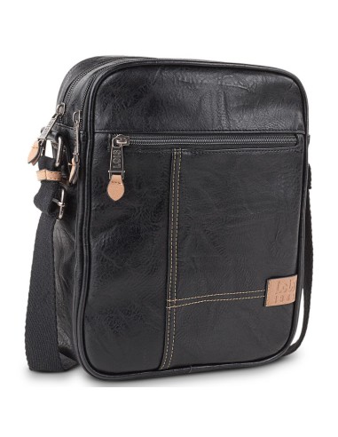 Bolso Bandolera Porta Tablet Hombre Warren Lois Negro | Comprar Bol...