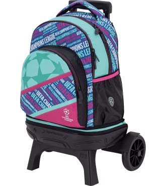 Mochila Carro Fijo Compact Desmontable Ruedas Grandes Champions Lea...
