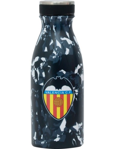 Botella Acero Inoxidable Valencia C.F 2023 350 Ml Est. Blanco/Negro...