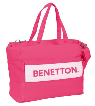 BOLSO CON BOLSILLO PARA PORTATIL 14,1'' BENETTON "RASPBERRY" | Comp...