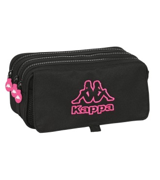 PORTATODO TRIPLE BIG KAPPA "BLACK AND PINK" | Comprar PORTATODO TRI...