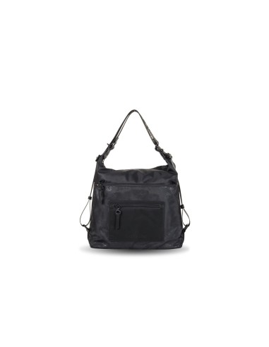 Bolso Mochila De Mujer Devota & Lomba Strip Negro | Comprar Bolso M...