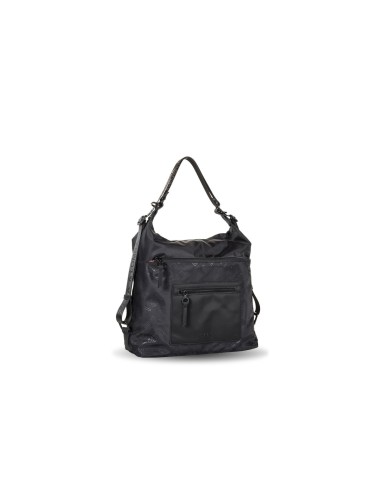 Bolso Mochila De Mujer Devota & Lomba Strip Negro | Comprar Bolso M...