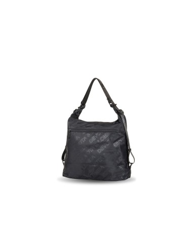 Bolso Mochila De Mujer Devota & Lomba Strip Negro | Comprar Bolso M...