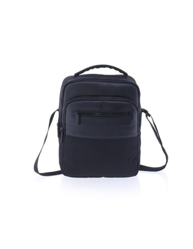 Bolso bandolera M Doble Compartimento Hombre Class Vogart Negro | C...