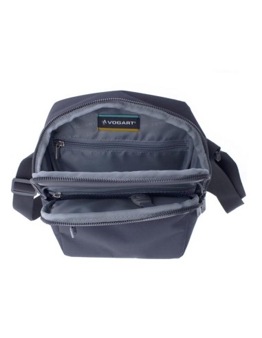 Bolso bandolera S C/Compartiemento Extra Hombre Class Vogart Negro