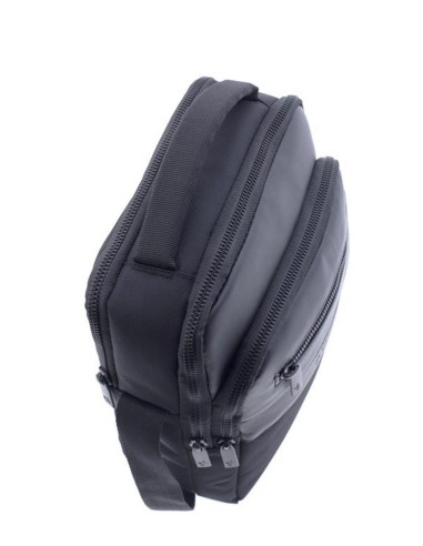 Bolso bandolera M Doble Compartimento Hombre Class Vogart Negro | C...