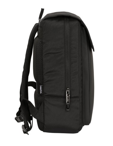 MOCHILA CON SOLAPA PORTATIL 13,3''+USB SAFTA BUSINESS "BLACK" | Com...