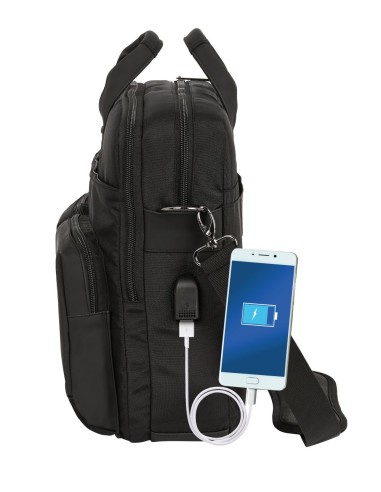 MALETIN PORTATIL 15,6''+TAB 10,6''+USB SAFTA BUSINESS "BLACK" | Com...