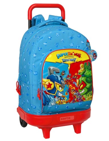 MOCHILA GDE. C/RUEDAS COMPACT EXTRAIBLE SUPERTHINGS "RESCUE FORCE" ...