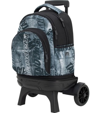 Mochila Carro Fijo Compact Desmontable Ruedas Grandes Tandem City K...