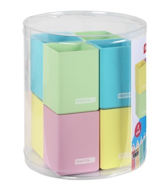 SET 8 CUBILETES SILICONA SURT. SAFTA