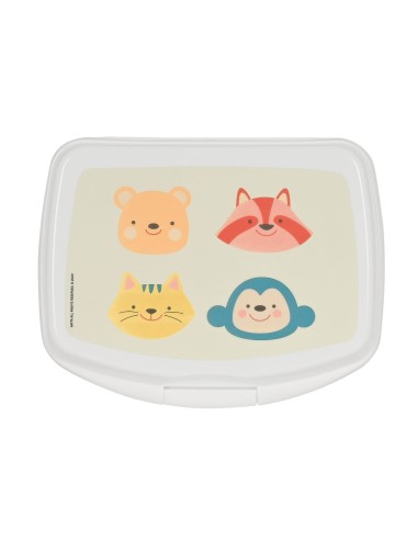 SANDWICHERA RECTANGULAR SAFTA PREESCOLAR "CABECITAS" | Comprar SAND...