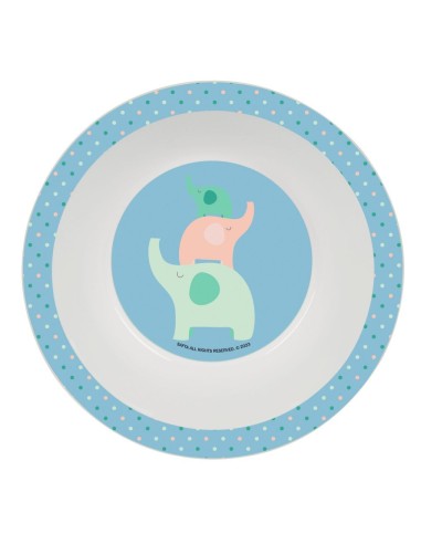 SET DE PLATOS Y CUBIERTOS SAFTA PREESCOLAR "ELEFANTES" | Comprar SE...