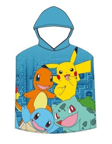 PONCHO DE MICROFIBRA POKEMON "PIKACHU"