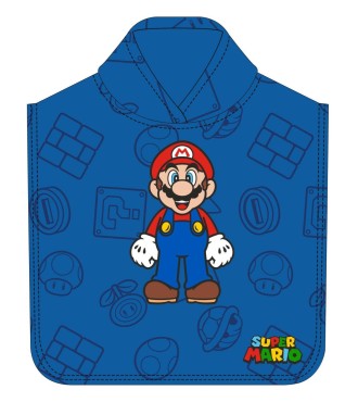 PONCHO DE MICROFIBRA SUPER MARIO