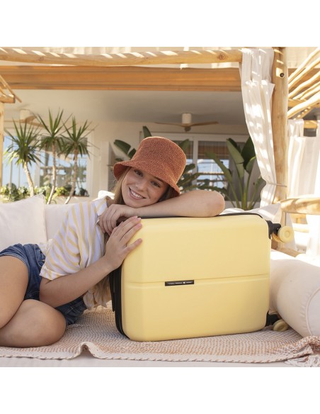 Maleta Trolley Cabina Gabol Pacific Amarillo Maletas Cabi...