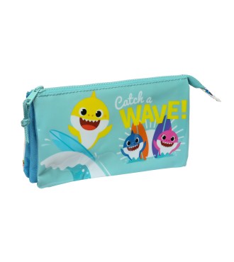 PORTATODO TRIPLE BABY SHARK "SURFING" | Comprar PORTATODO TRIPLE BA...