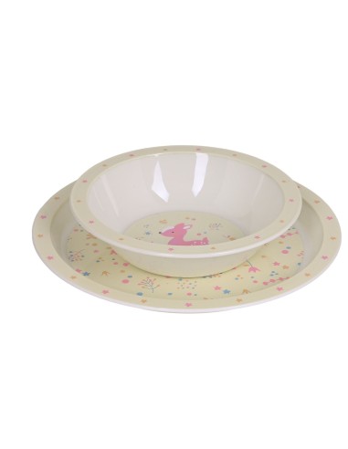 SET DE PLATOS Y CUBIERTOS SAFTA PREESCOLAR "FOREST" | Comprar SET D...