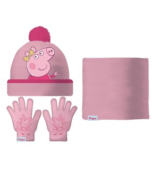 SET GORRO/BUFF/GUANTES BEB 44/46 PEPPA PIG "COSY CORNER"