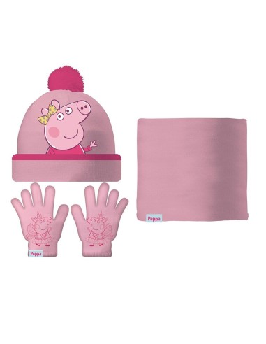 SET GORRO/BUFF/GUANTES BEB 44/46 PEPPA PIG "COSY CORNER"