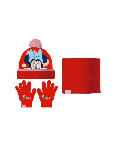 SET GORRO/BUFF/GUANTES BEB 44/46 MINNIE MOUSE "LUCKY"