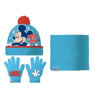 SET GORRO/BUFF/GUANTES BEB 44/46 MICKEY MOUSE "HAPPY SMILES"