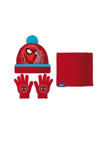 SET GORRO/BUFF/GUANTES BEB 44/46 SPIDER-MAN "GREAT POWER"