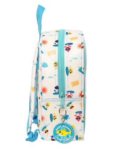 MOCHILA GUARDERIA ADAPT.CARRO C/BOLSILLO BABY SHARK "SURFING" | Com...