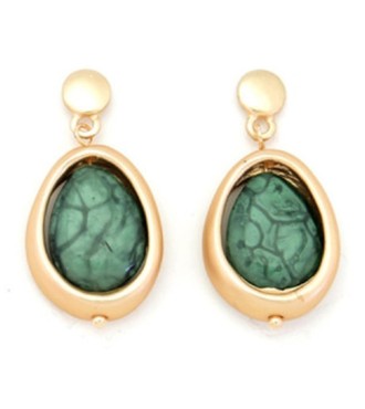 Pendiente Peacock Dorado/Verde | Comprar Pendiente Peacock Dorado/V...