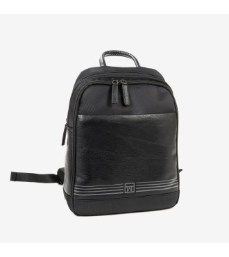 Mochila Para Portatil 13,2" Hombre Matties 40042 Negro