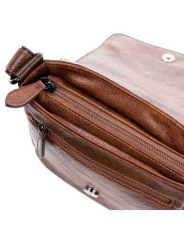 Bolso Bandolera C/Solapa Matties Rustic 40100-80 Marrón | Comprar B...