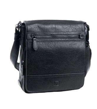 Bolso Bandolera C/Solapa Matties Rustic 40102-20 Negro | Comprar Bo...